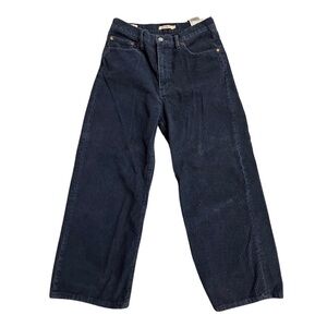 Levi’s Navy Rib Cage Wide Leg Corduroy Pants - Size 31